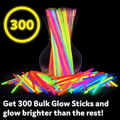 🔥2025 New Arrival 🔥✨ Ultimate Glow Party Pack - 8” Glow Sticks & Connectors 🎉