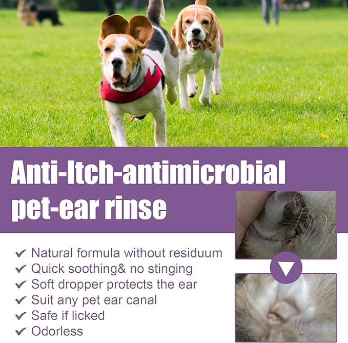 🐶🐱Pet Ear Cleaner - Infection Treatment for Dogs & Cats