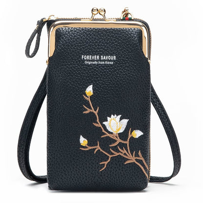 💼👛 Women Sling Cross-Body Wallet with Mobile Cell Phone Holder 📱✨
