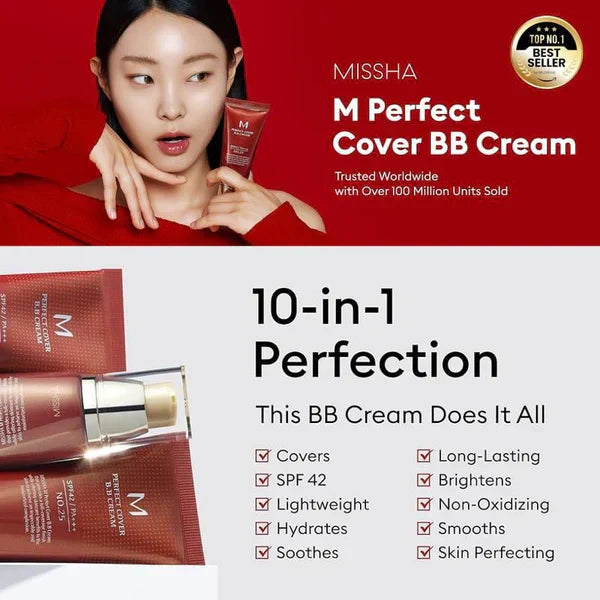 ✨2025 Hot Sale!🎁⌛Perfect Lightweight & Waterproof Cover BB Cream SPF 42 PA+++💧✨