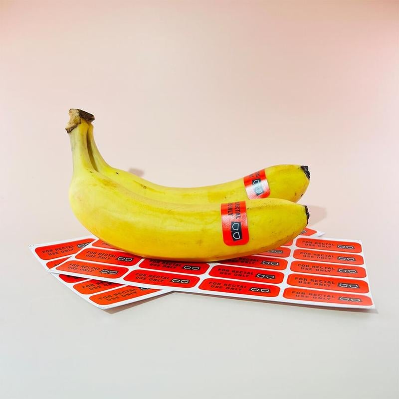 Rectal Use Only Sticker