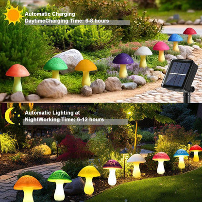 🍄✨Solar Mushroom Light
