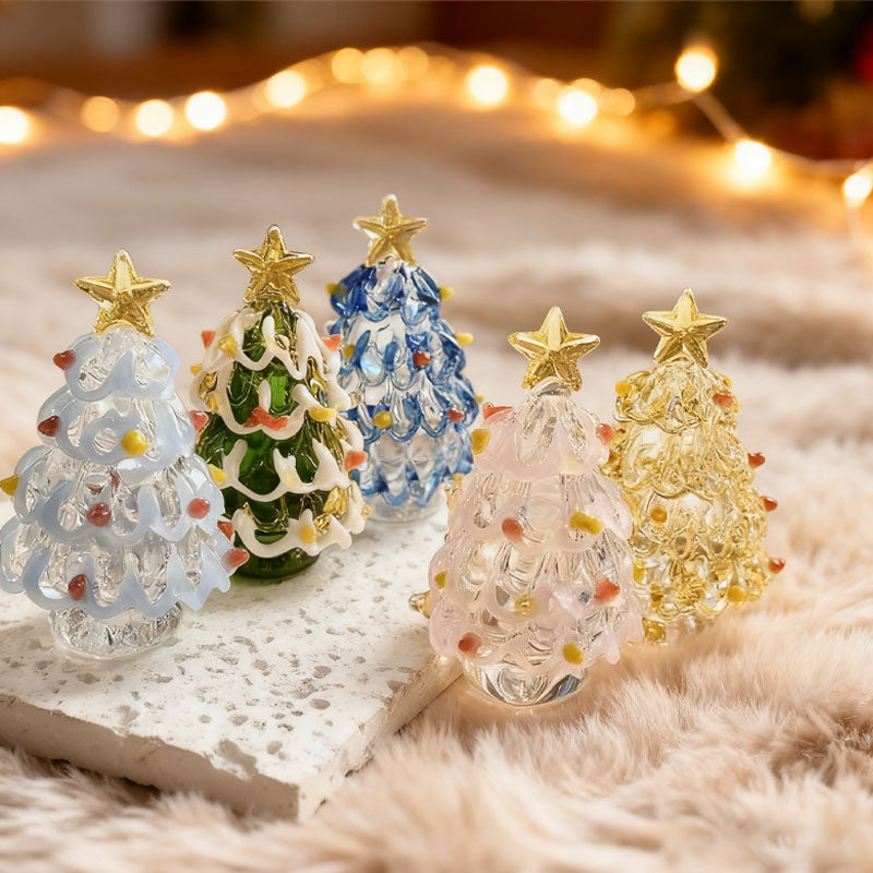 🎄✨ Luminous Glass Christmas Trees