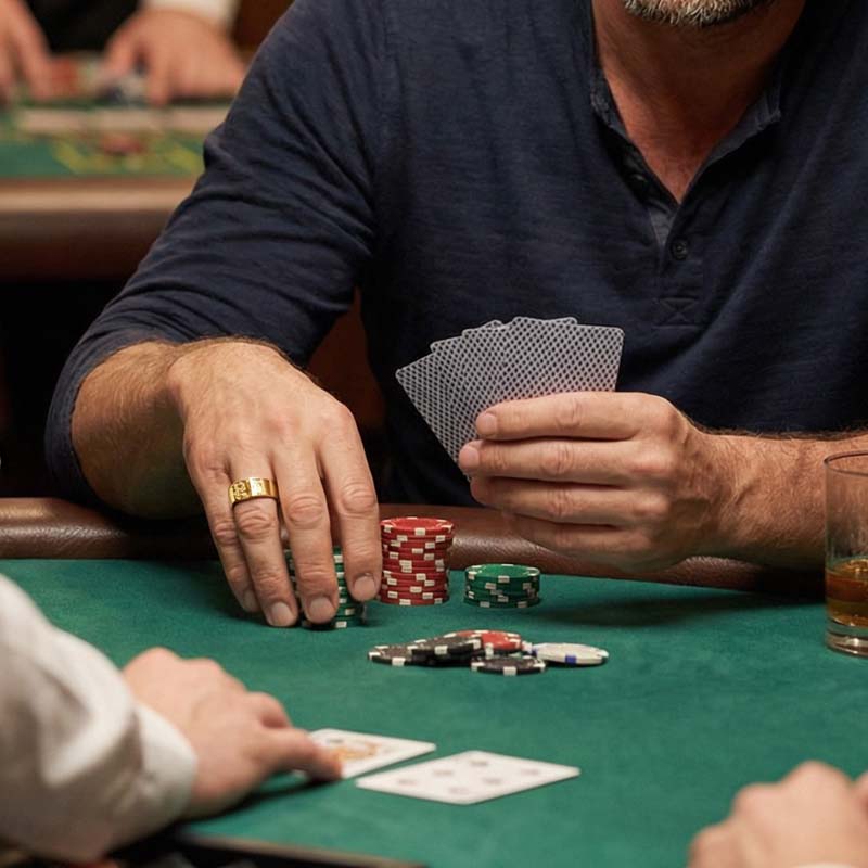 ♠️ The Illusionist's Edge: Hexagonal Reflective Fret Ring