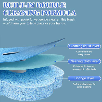 🚽✨ Hassle-Free Wall-Mounted Toilet Cleaner with Disposable Brush Heads