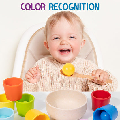 Children's Wooden Color Classification Cup