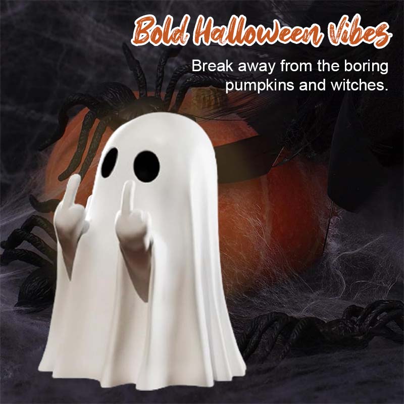 🎃 Halloween Ghost Decoration with a Twist 🖕💀