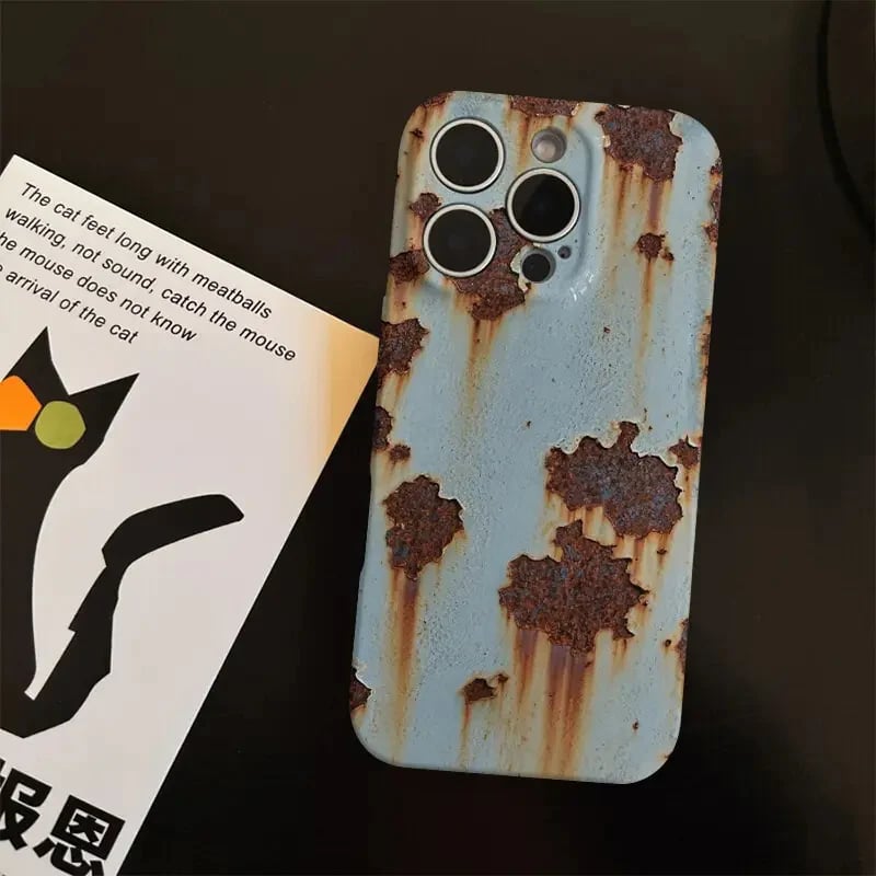 📱 Rusty Glossy Pattern iPhone Case