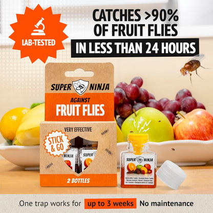 [BUY 2 GET 1 FREE]🔥Super Ninja Fruit Fly Trap - User Friendly  (Up to 3 Weeks per Bottle)