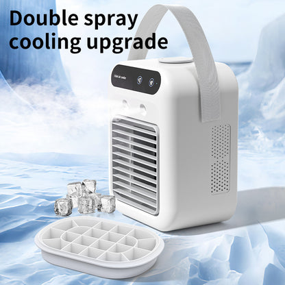 (Free shipping🛩️)🌬️USB mini humidifier air conditioner fan spray mobile refrigeration plus ice cold air blower