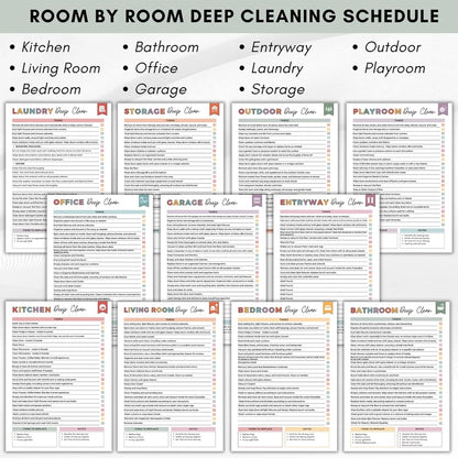 🔥LAST DAY 46% OFF - 📕ADHD Cleaning & Organizing Toolkit - Chore Planner✔