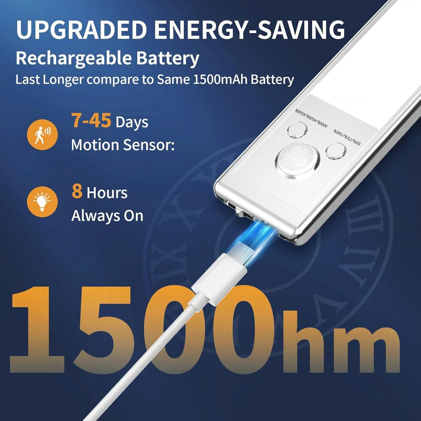 Magnetic LED Light — Charge Once, Use for 2 Months