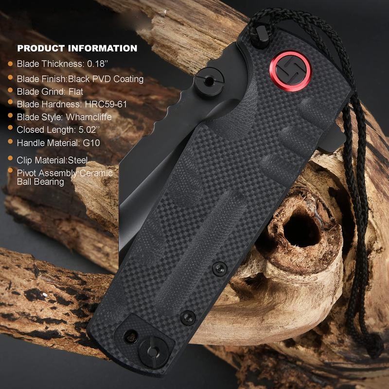 🔥 Last Day 49% OFF 🔥PROPONENT ATZ-1820P D2 Steel Black PVD Blade