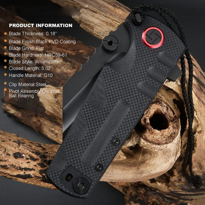 🔥 Last Day 49% OFF 🔥PROPONENT ATZ-1820P D2 Steel Black PVD Blade
