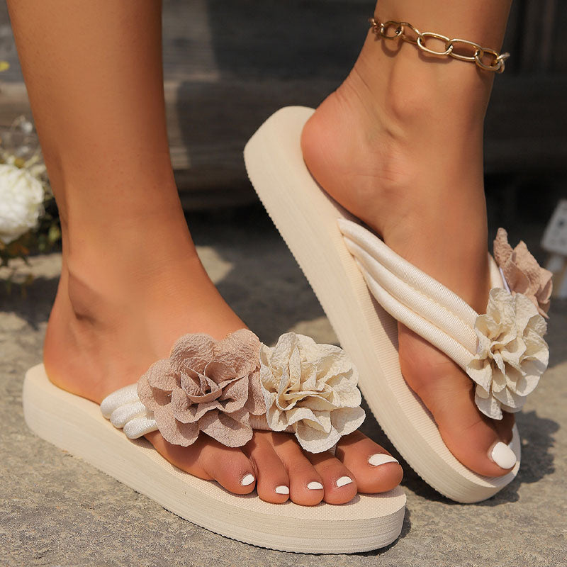 🌼Summer Flowering Beach Slippers With Thick Sole🌴