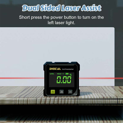 🔥4-Side Magnetic Digital Angle Gauge with Laser