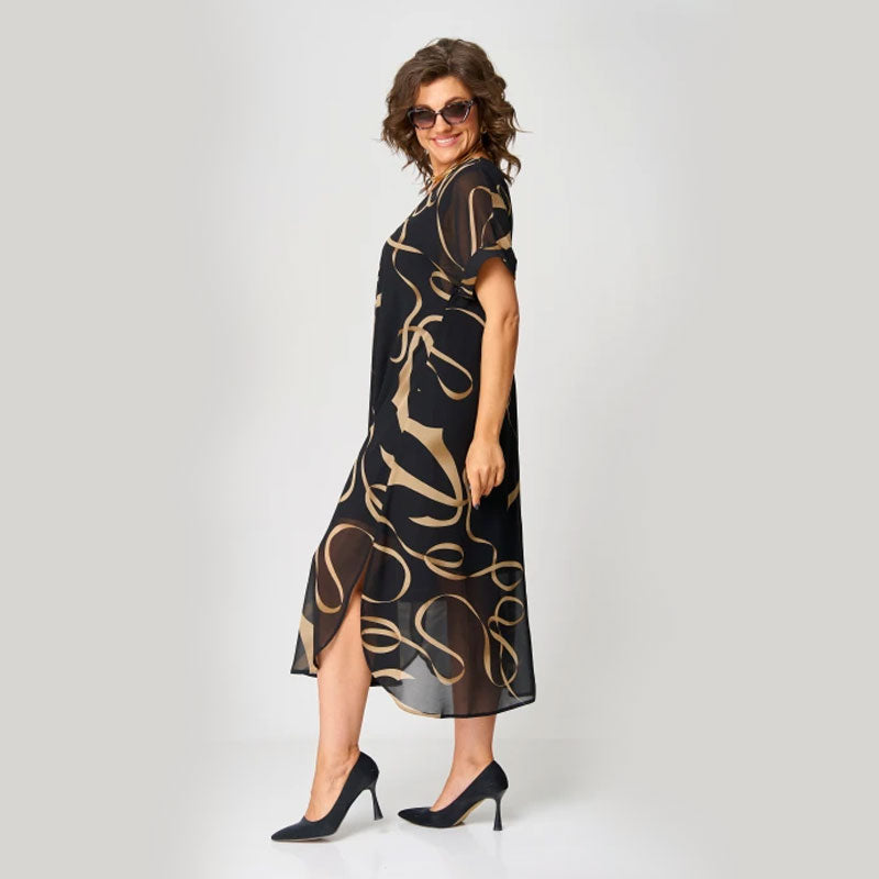 🌸Printed V-Neck Casual Dress💃