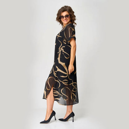 🌸Printed V-Neck Casual Dress💃
