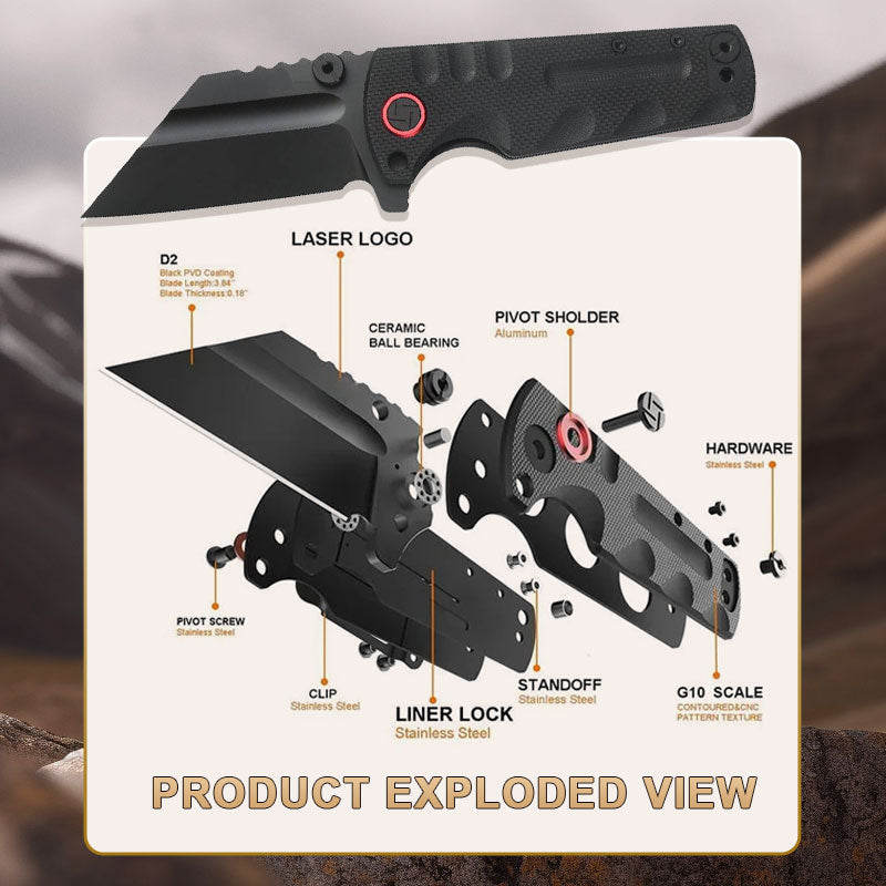 🔥 Last Day 49% OFF 🔥PROPONENT ATZ-1820P D2 Steel Black PVD Blade