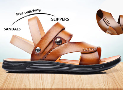 🛩️Buy 2 get 5% off and free shipping🔥Men's outdoor leather sandals