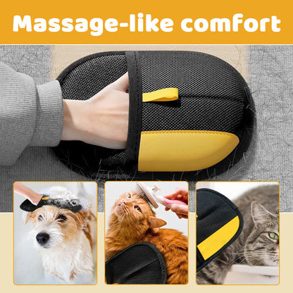 🐾 Pet Grooming & Deshedding Glove – Gentle, Easy, Effective!