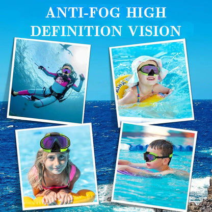 🥽Children's Nose Mask Large Frame Swimming Goggles