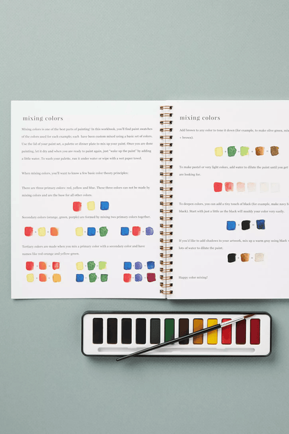 🔥Lente Korting🖼️ Aquarel Werkboek voor Nieuwe Kunstenaars