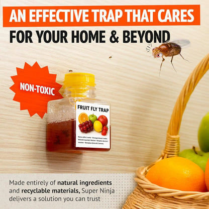 [BUY 2 GET 1 FREE]🔥Super Ninja Fruit Fly Trap - User Friendly  (Up to 3 Weeks per Bottle)