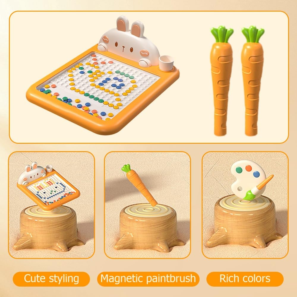 🐇Magnetic Dots Drawing Board for Toddlers