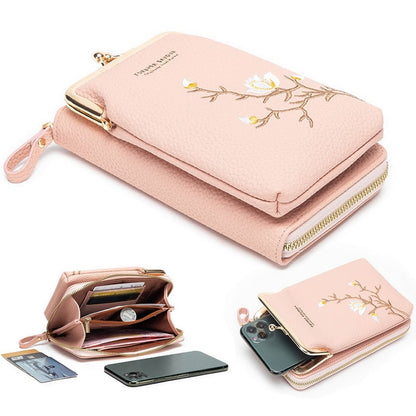 💼👛 Women Sling Cross-Body Wallet with Mobile Cell Phone Holder 📱✨