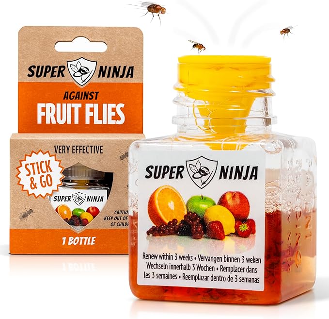 [BUY 2 GET 1 FREE]🔥Super Ninja Fruit Fly Trap - User Friendly  (Up to 3 Weeks per Bottle)