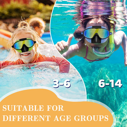 🥽Children's Nose Mask Large Frame Swimming Goggles