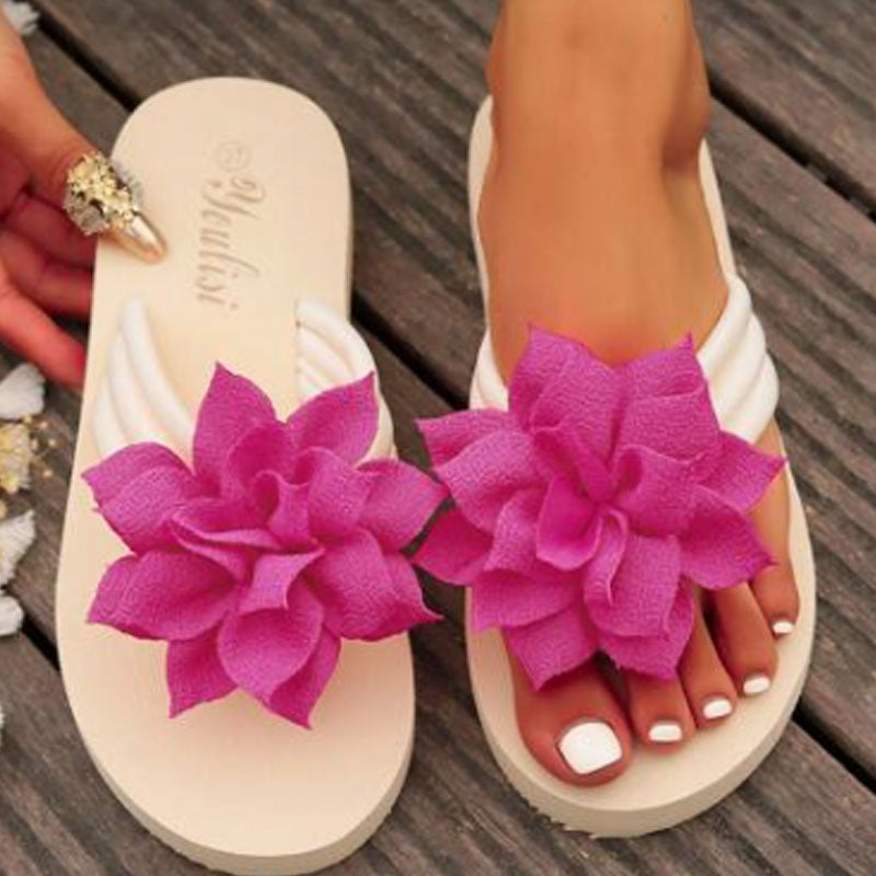 🌼Summer Flowering Beach Slippers With Thick Sole🌴