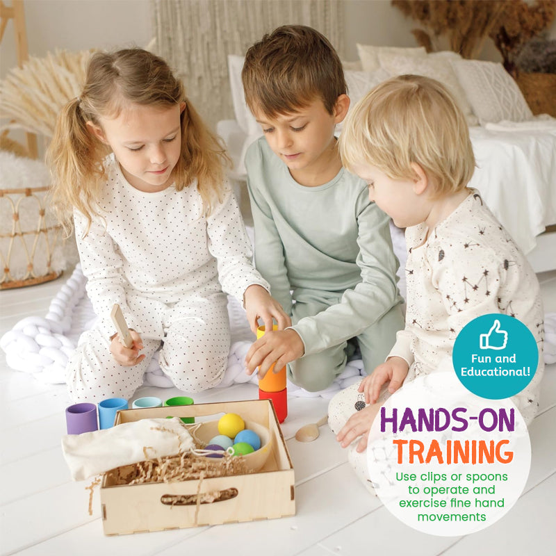 Children's Wooden Color Classification Cup