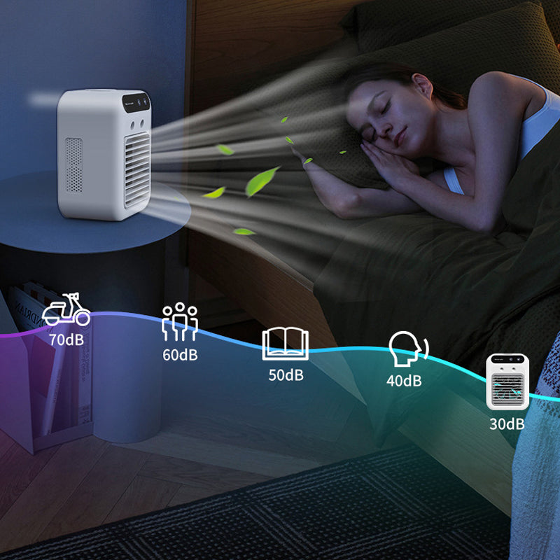 (Free shipping🛩️)🌬️USB mini humidifier air conditioner fan spray mobile refrigeration plus ice cold air blower