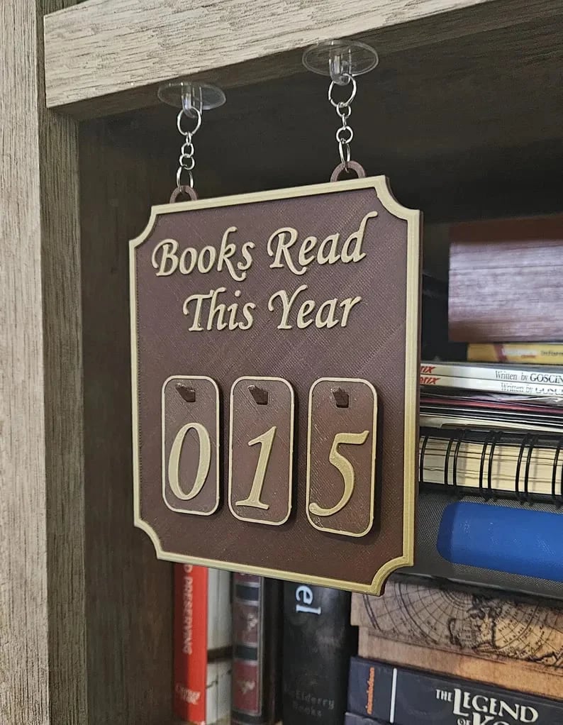 ⏰Limited stock!🔥Hanging Bookshelf Counter Bookish Decor Books Read This Year Counter