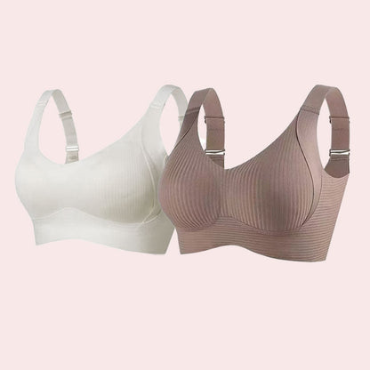 🔥Spring Sale 49% Off - Ribbed Push Up Adjustable Wireless Bra for Women
