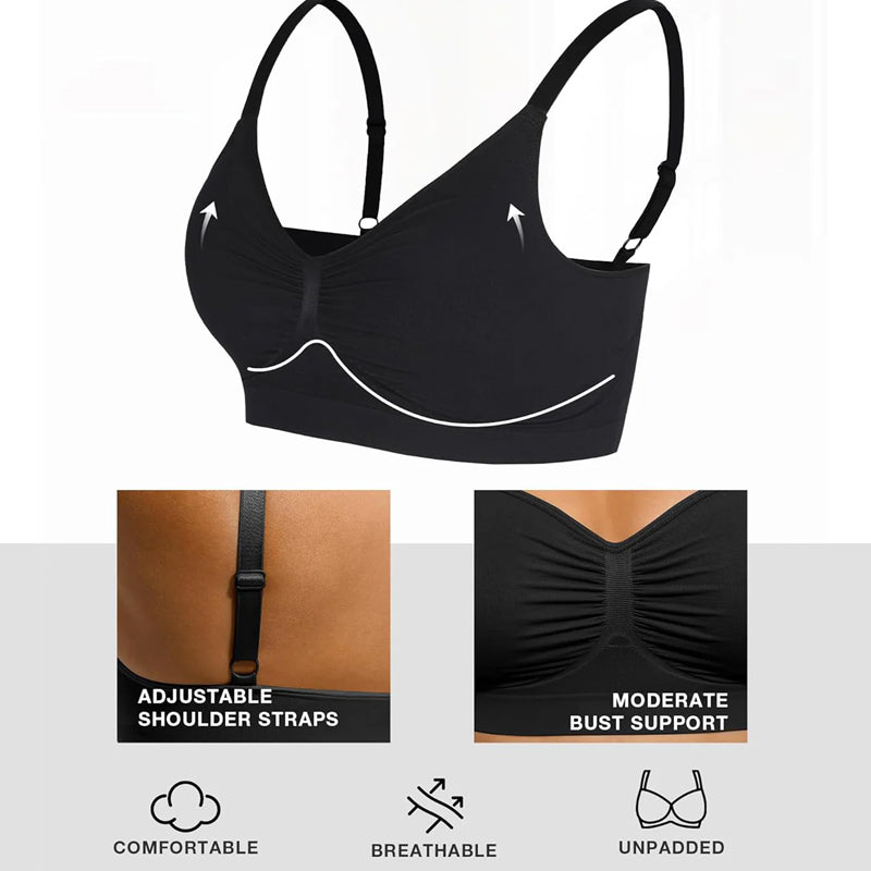 Women's Full Coverage Non-Padded Wireless Sculpt Bra