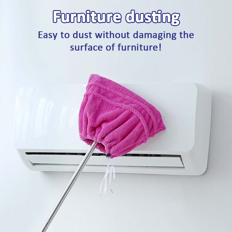 ✨Drawstring Coral Fleece Mop Head  ✨ Dual-Sided & Super Absorbent