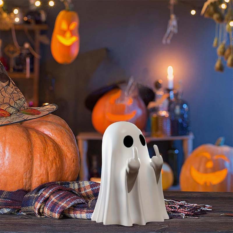 🎃 Halloween Ghost Decoration with a Twist 🖕💀