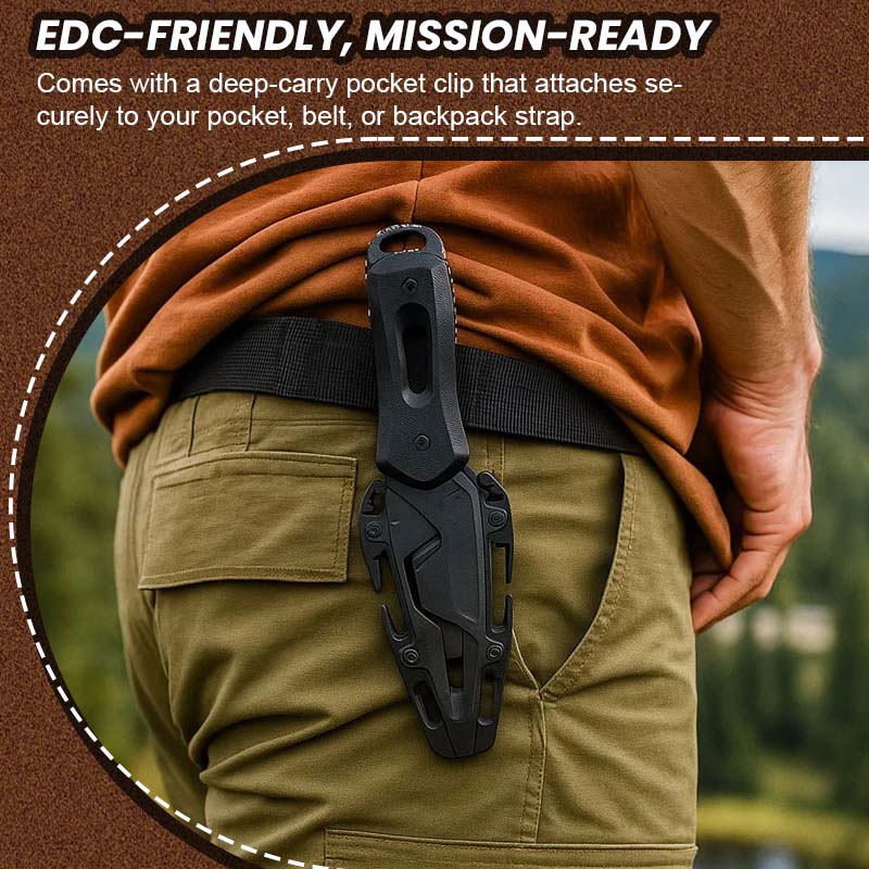 Tactical Rescue Knife 🔥 Made for Survival