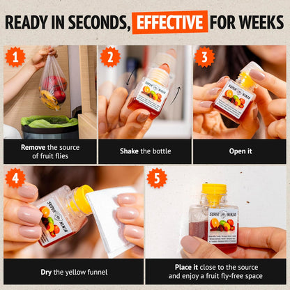 [BUY 2 GET 1 FREE]🔥Super Ninja Fruit Fly Trap - User Friendly  (Up to 3 Weeks per Bottle)