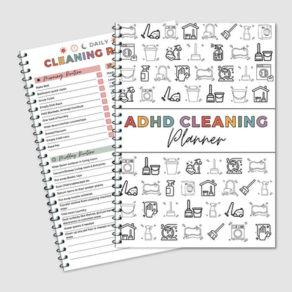 🔥LAST DAY 46% OFF - 📕ADHD Cleaning & Organizing Toolkit - Chore Planner✔