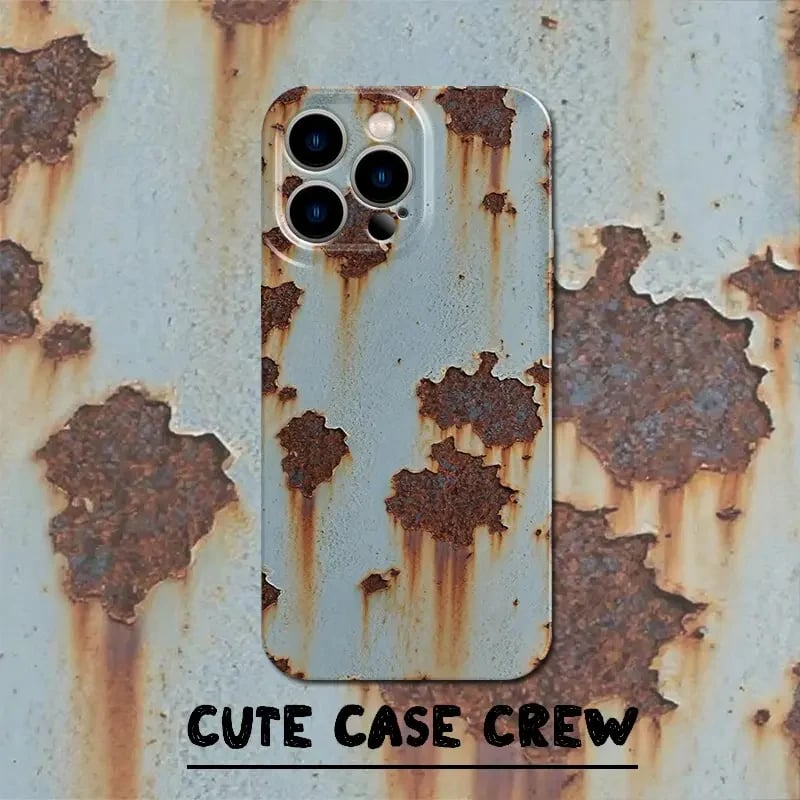 📱 Rusty Glossy Pattern iPhone Case