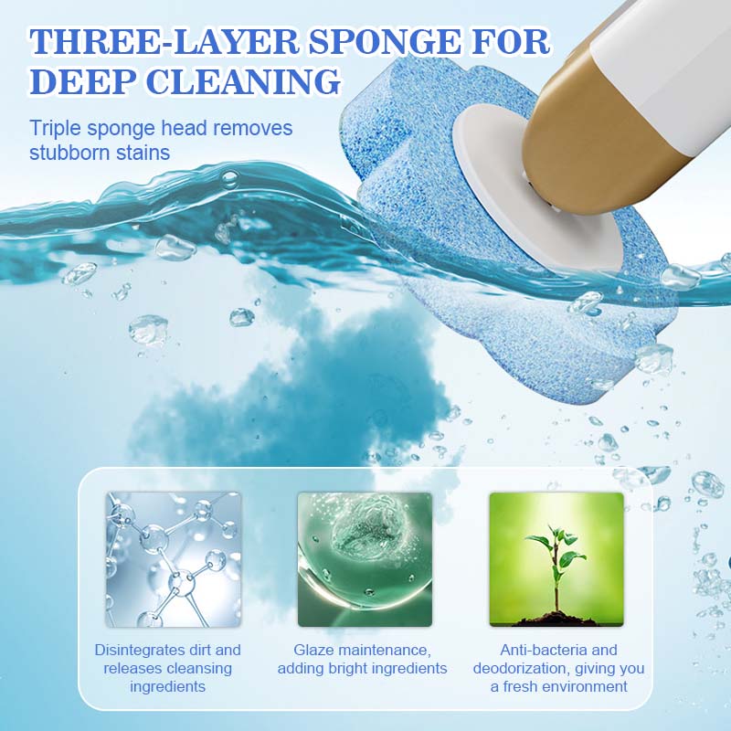 🚽✨ Hassle-Free Wall-Mounted Toilet Cleaner with Disposable Brush Heads
