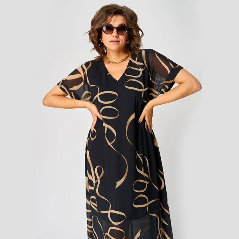 🌸Printed V-Neck Casual Dress💃