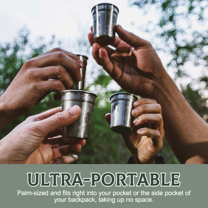 Outdoor Adventure Mini Wine Glass Set: Enjoy exciting moments anytime, anywhere.
