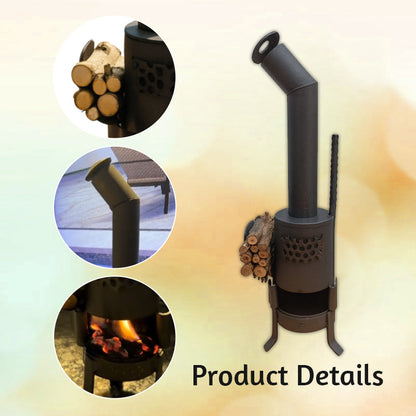 ⛺ 【Pocket Campfire】Mini Outdoor Wood Stove