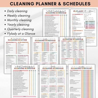 🔥LAST DAY 46% OFF - 📕ADHD Cleaning & Organizing Toolkit - Chore Planner✔