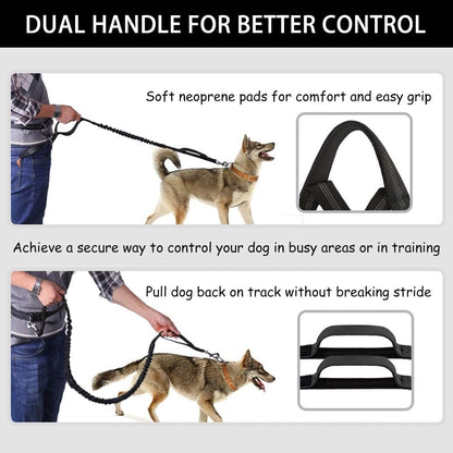 🎁Last Day 49% OFF🔥-Hands Free Dog Leash with Zipper Pouch